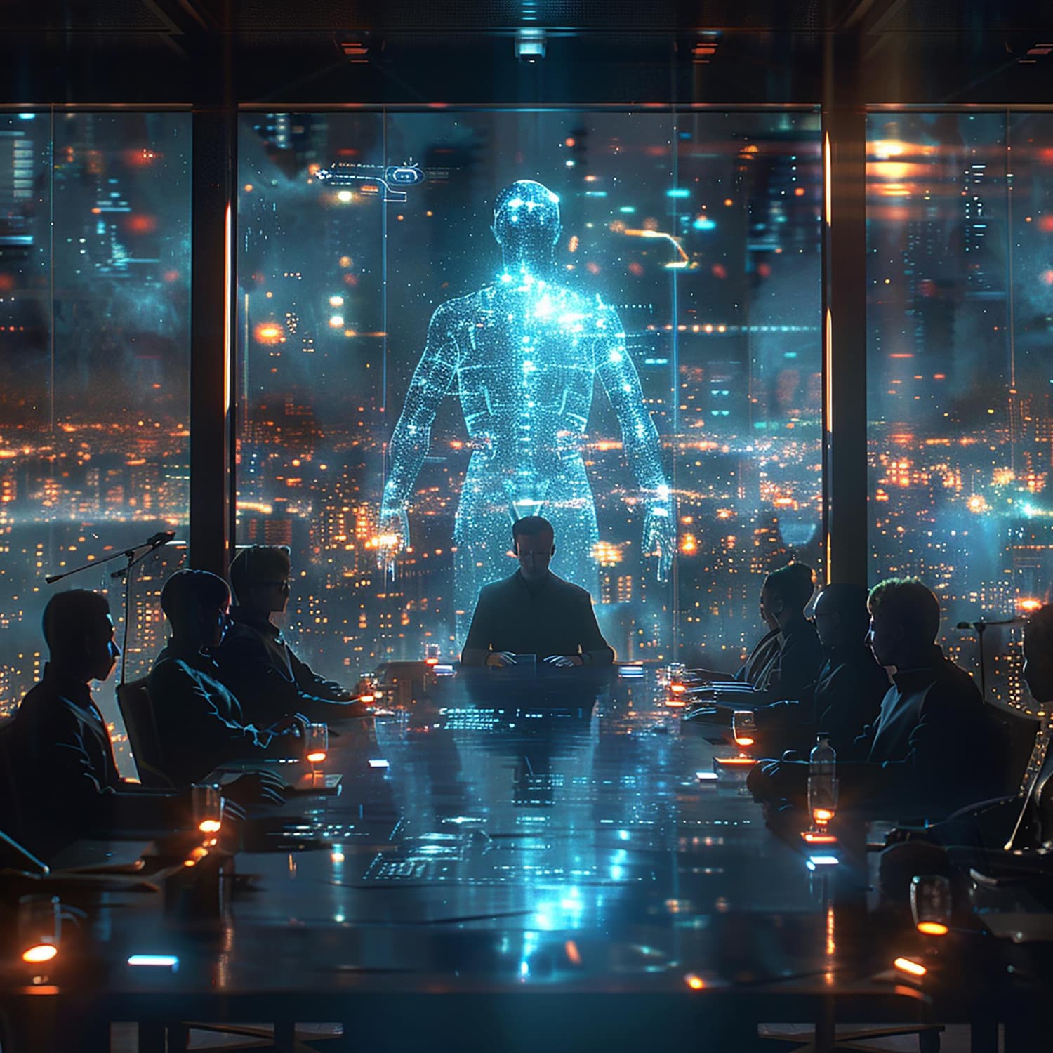 AI Leadership Illustration